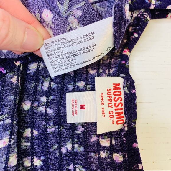 Mossimo elastic top on or off shoulder purple - Picture 7 of 7